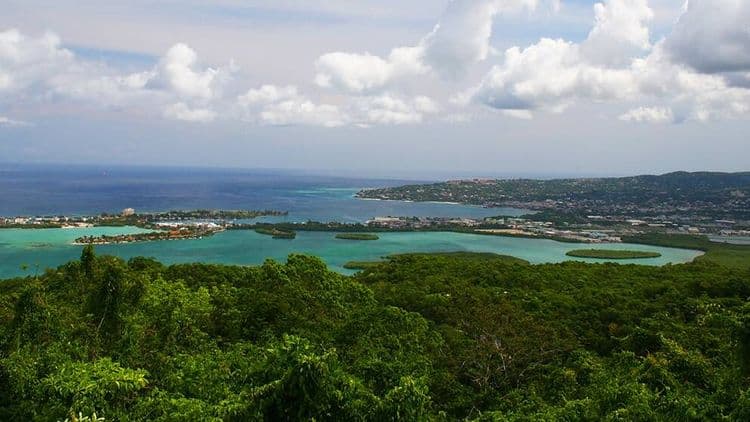 Panorama de Falmouth y Montego Bay
