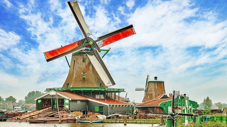 Molinos de viento y Edam