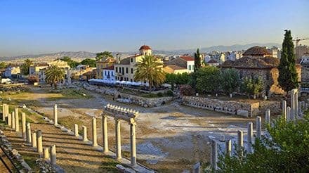 Vistas de Atenas en Funicular y Plaka