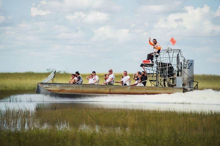 Paseo en lancha aerotransportora Everglades