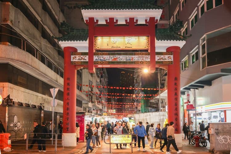 Una noche típica en Hong Kong