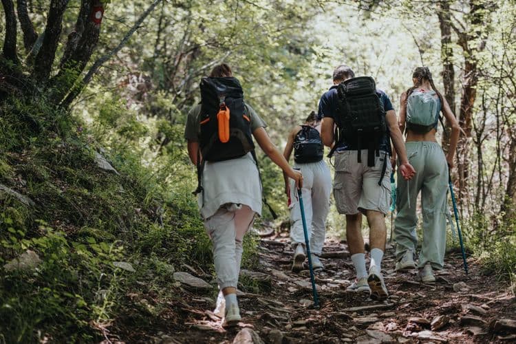 Hiking with Silversea Expedition team