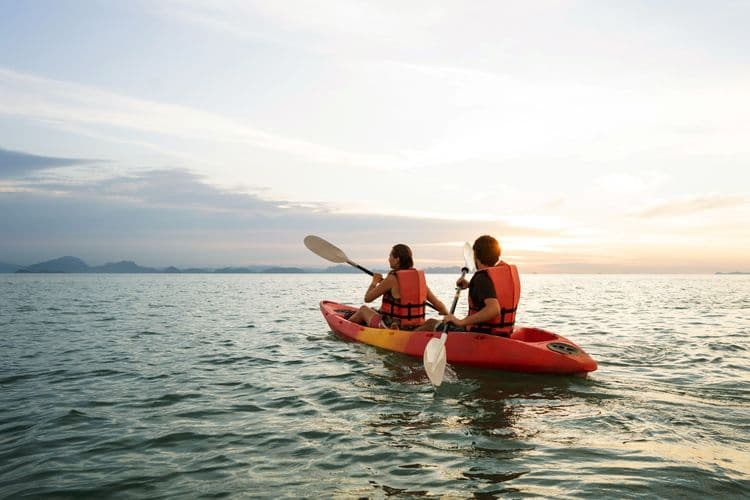 Kayaking with Silversea Expedition team