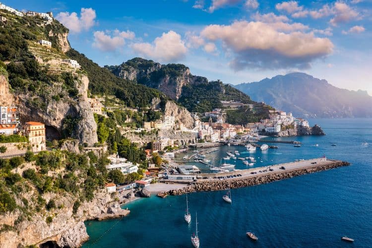 The Amalfi Coast and Capri by Air, Land and Sea